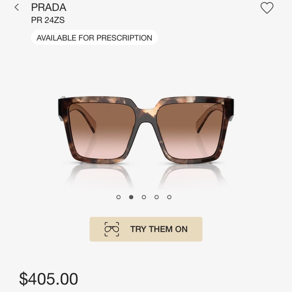 PRADA PR 24ZS TRT SHN BRN G sunglasses - Picture 4 of 16